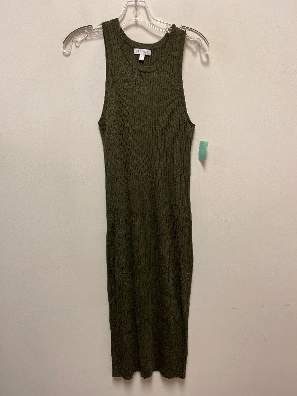 Dress Casual Midi By Prologue In Green, Size: L Elegant Pleated Detail Midi Dress