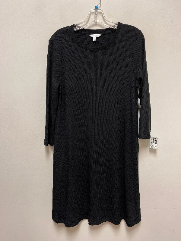 Dress Casual Midi By Time And Tru In Black, Size: M Cozy A-Line Midi Dress