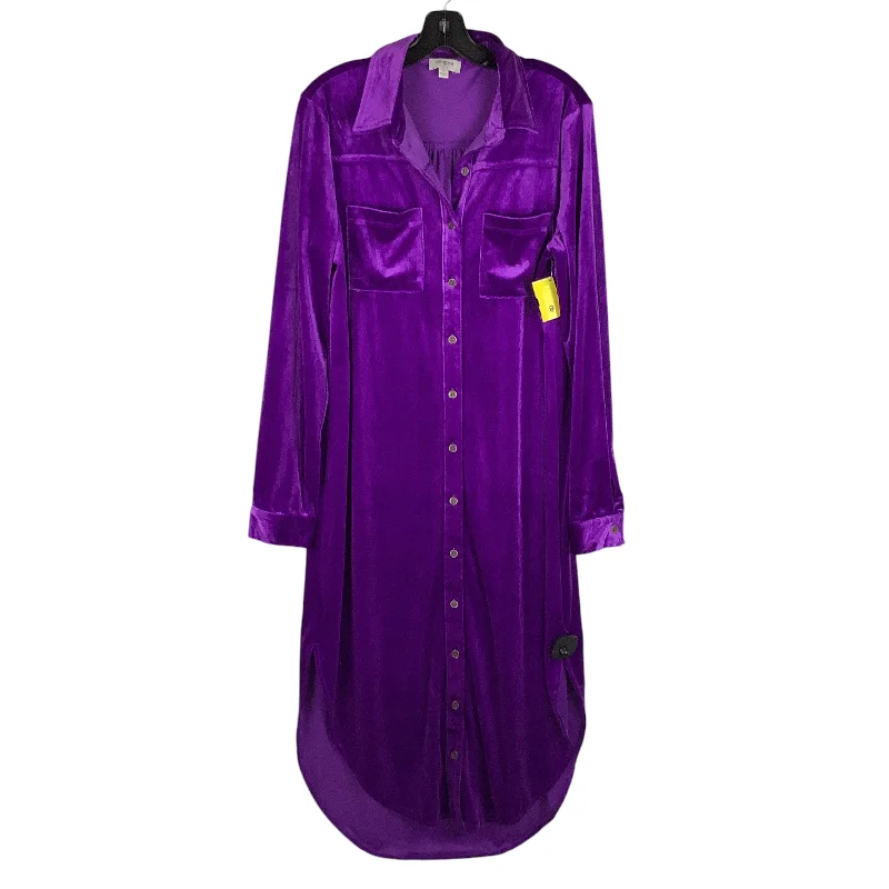 Dress Casual Midi By Umgee In Purple, Size: L Fashionable Fitted Midi Dress