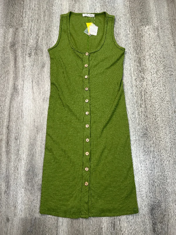 Dress Casual Midi By We The Free In Green, Size: Xs Stylish Color Block Midi Dress