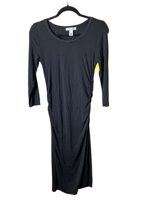 Dress Casual Midi By White House Black Market In Black, Size: Xs Elegant Pleated Detail Midi Dress