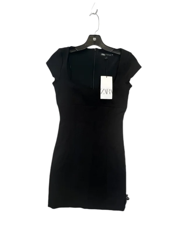 Dress Casual Midi By Zara In Black, Size: Xs Trendy A-Line Midi Dress