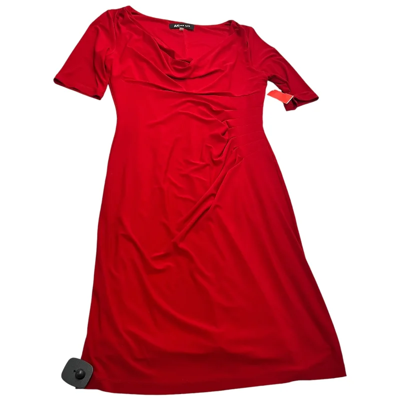Dress Party Midi By Anne Klein In Red, Size: M Comfortable Geometric Print Midi Dress Dress Party Midi By Anne Klein In Red, Size: M Comfortable Geometric Print Midi Dress
