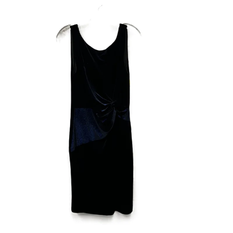 Dress Party Midi By Calvin Klein In Navy, Size: M Stylish Animal Print Midi Dress