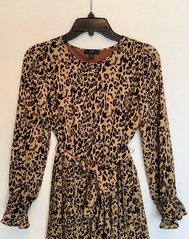 Dress Party Midi By J. Crew In Animal Print, Size: Xs Comfortable Deep V Midi Dress