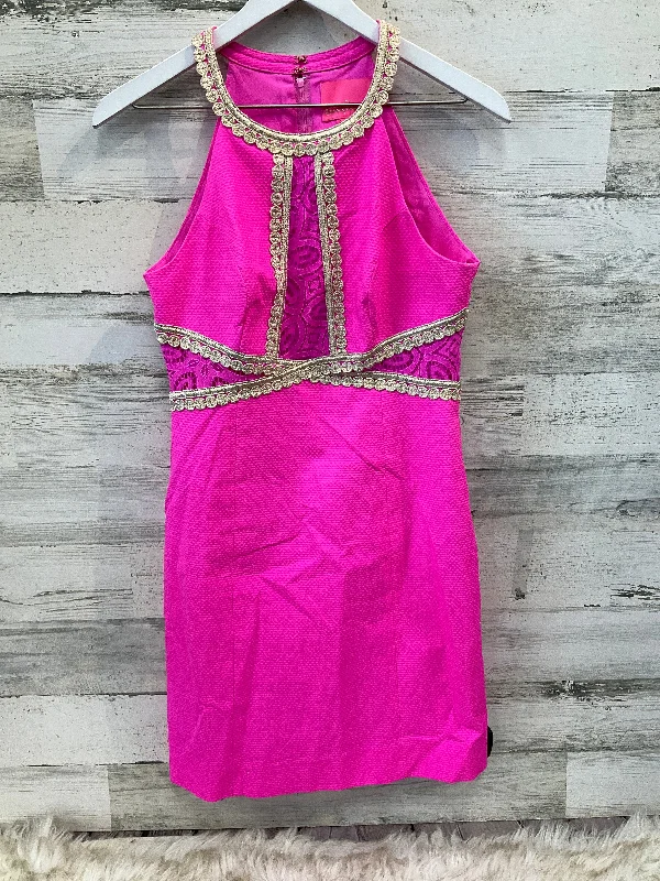 Dress Party Midi By Lilly Pulitzer In Pink, Size: Xs Elegant Satin Slip Midi Dress