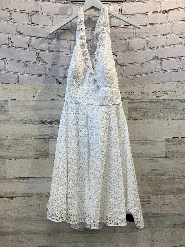 Dress Party Midi By Lilly Pulitzer In White, Size: Xs Cozy Midi Dress with Pockets