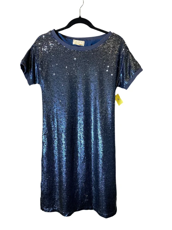 Dress Party Midi By Moulinette Soeurs In Blue, Size: Xs Trendy Off-Shoulder Ruffle Midi Dress