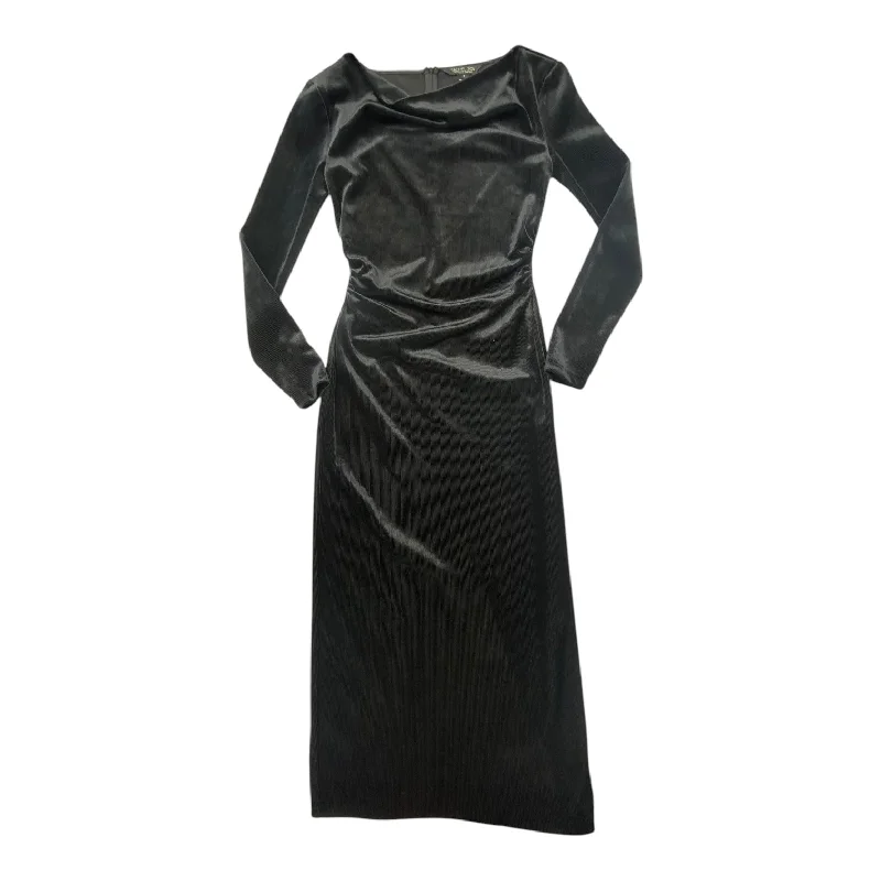 Dress Party Midi By Rachel Zoe In Black, Size: Xs Trendy Smocked Detail Midi Dress