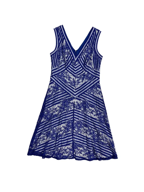 Dress Party Midi By Tadashi Shoji In Blue, Size: 14 Trendy Smocked Detail Midi Dress Dress Party Midi By Tadashi Shoji In Blue, Size: 14 Trendy Smocked Detail Midi Dress