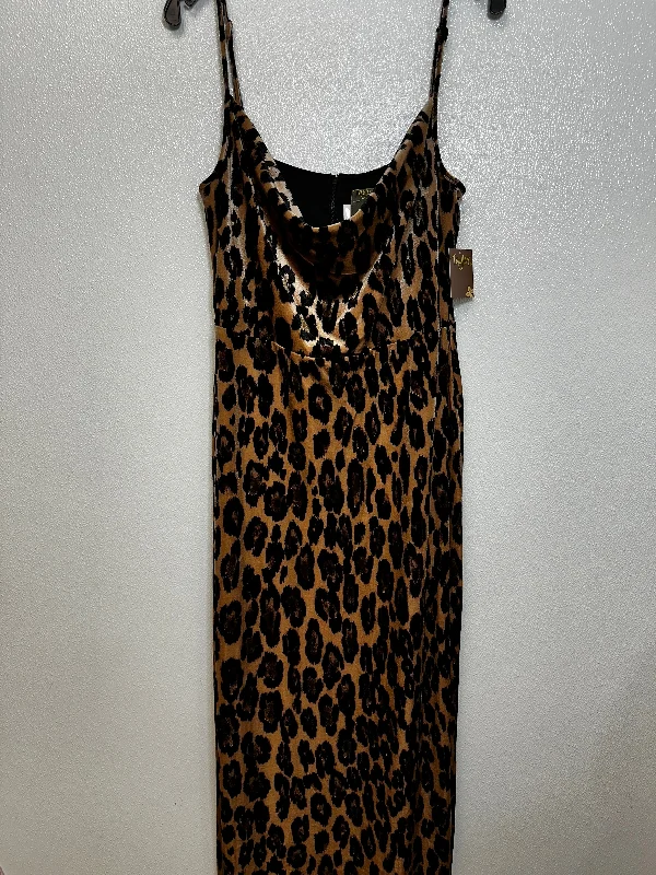 Dress Party Midi By Taylor In Animal Print, Size: 14 Fashionable Skater Midi Dress