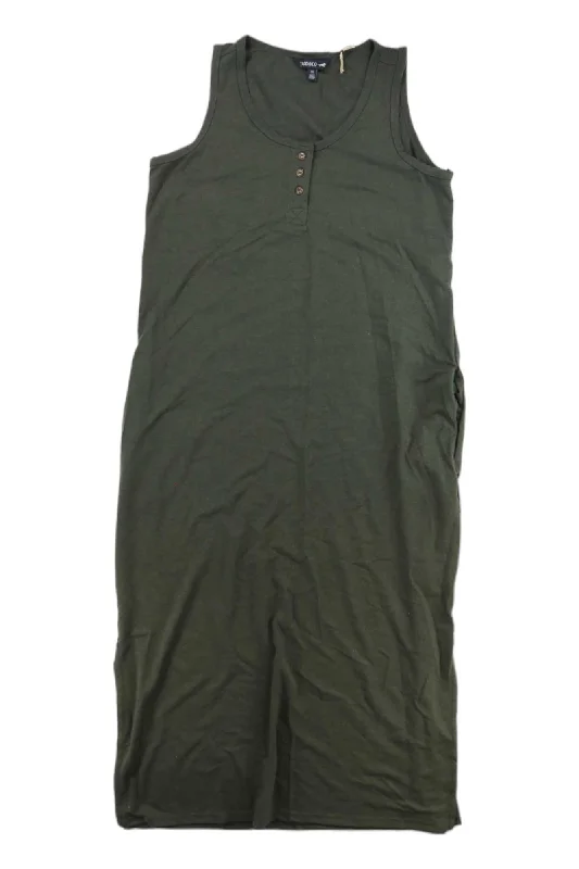 Toad & Co Women's Piru Henley Midi Tank Dress Fashionable Wide Leg Midi Dress