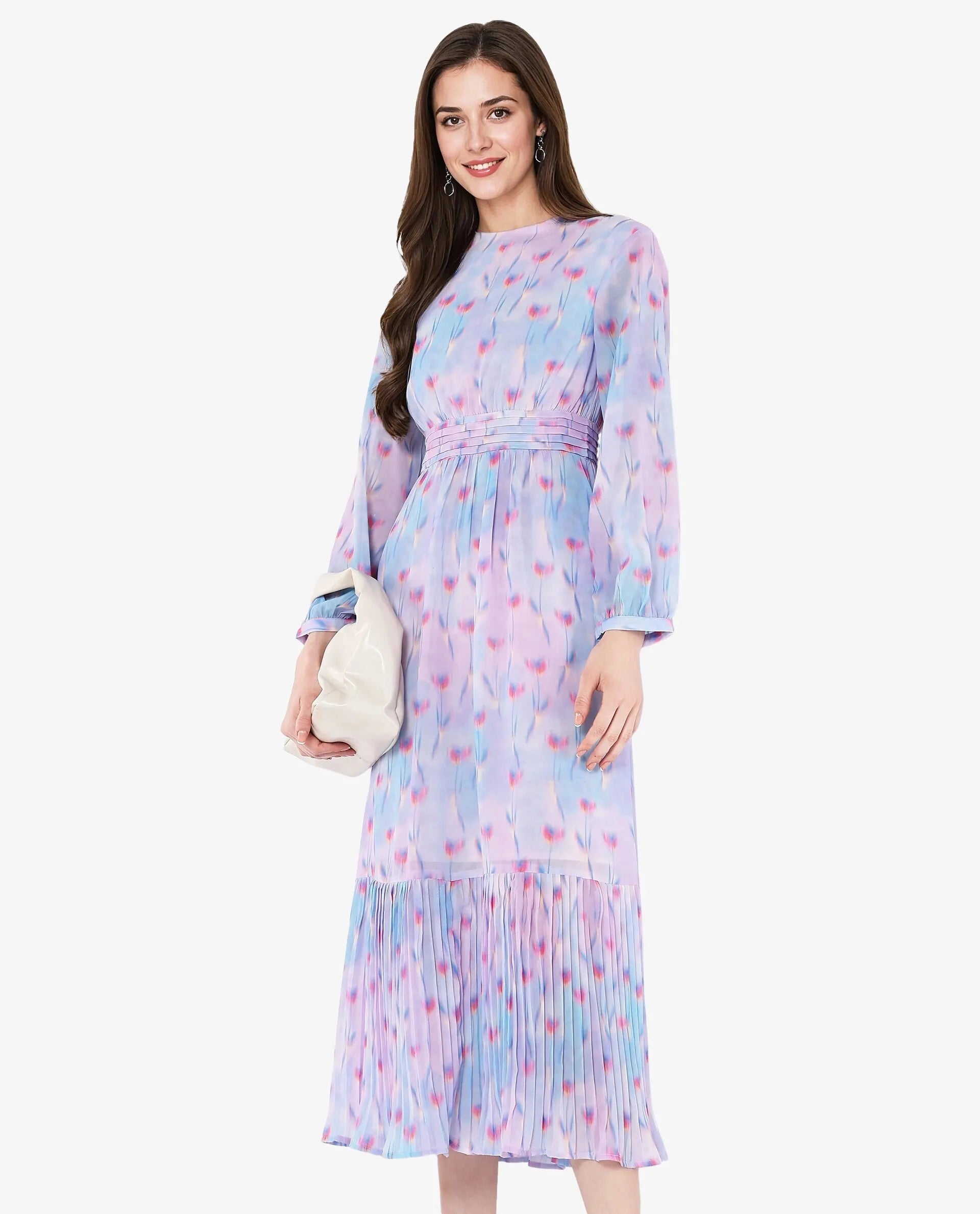 Rareism Women Yasopp Multi Polyester Fabric Bishop Sleeve Round Neck Zipper Closure Fit And Flare Midi Abstract Print Dress Elegant V-Neck Midi Dress Rareism Women Yasopp Multi Polyester Fabric Bishop Sleeve Round Neck Zipper Closure Fit And Flare Midi Abstract Print Dress Elegant V-Neck Midi Dress