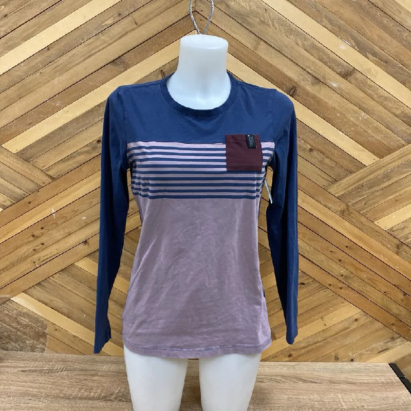Black Diamond - Women's L/S Pocket T-Shirt - MSRP $70: Navy Blue/Purple/Burgundy-women-MD-- Polka Dot Checkered Tartan Black Diamond - Women's L/S Pocket T-Shirt - MSRP $70: Navy Blue/Purple/Burgundy-women-MD-- Polka Dot Checkered Tartan