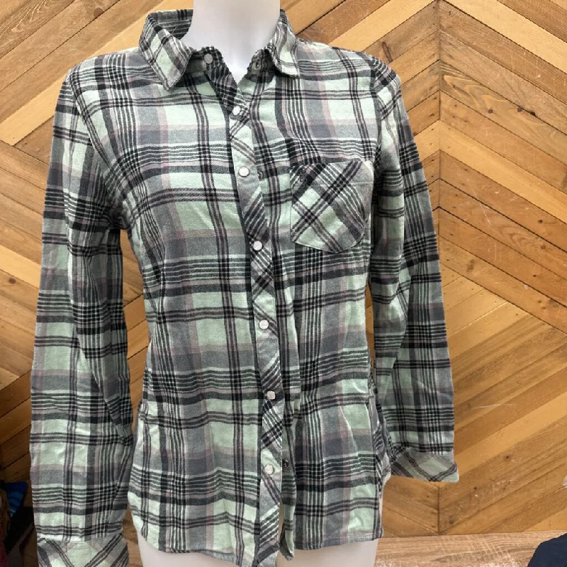 Browning - Women's Flannel Shirt - MSRP $95: Green/Grey/Black-women-MD-- Chenille Brocade Lace Browning - Women's Flannel Shirt - MSRP $95: Green/Grey/Black-women-MD-- Chenille Brocade Lace