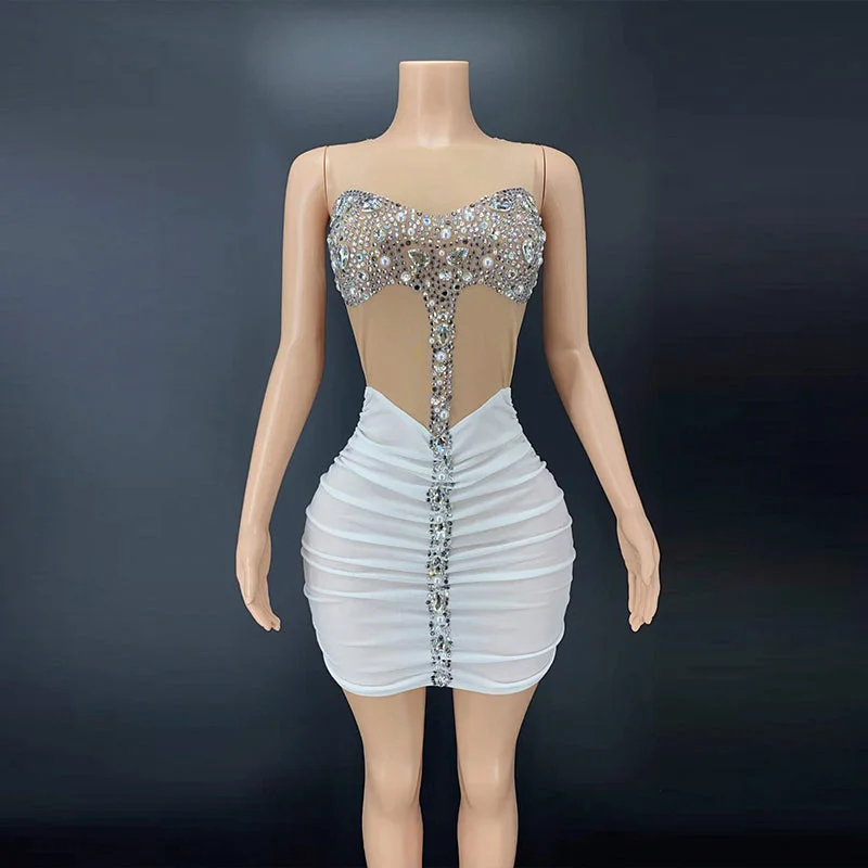 AD1126 Sexy Sequin Plus Size Glitter Dress Nude Color Splicing Diamond Corset Ruffled Mini Dresses Party Cozy Jersey Mini Dress AD1126 Sexy Sequin Plus Size Glitter Dress Nude Color Splicing Diamond Corset Ruffled Mini Dresses Party Cozy Jersey Mini Dress