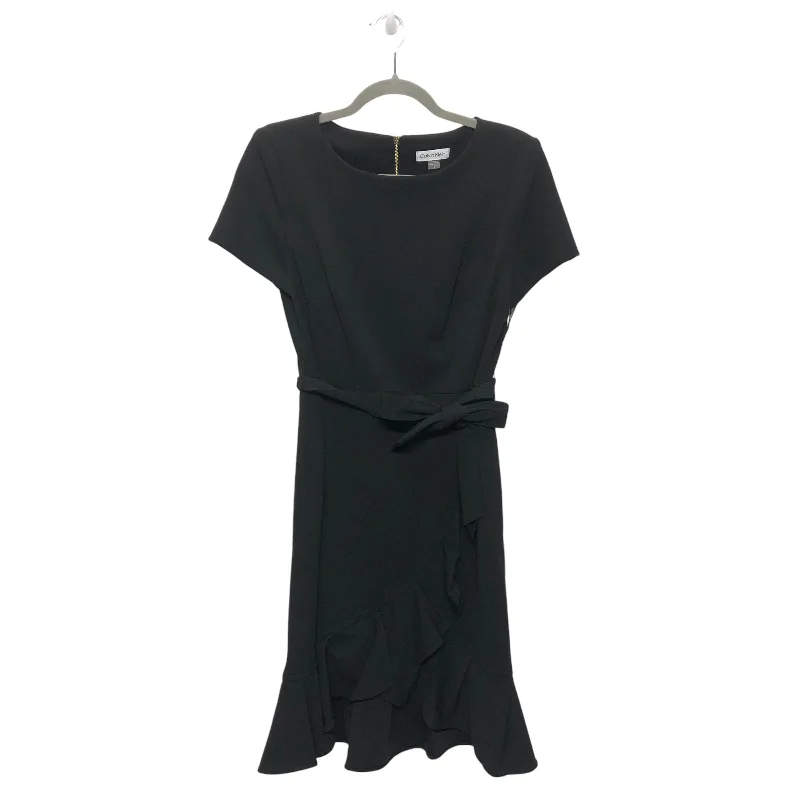 Dress Casual Midi By Calvin Klein In Black, Size: 8 Fashionable Wide Leg Midi Dress