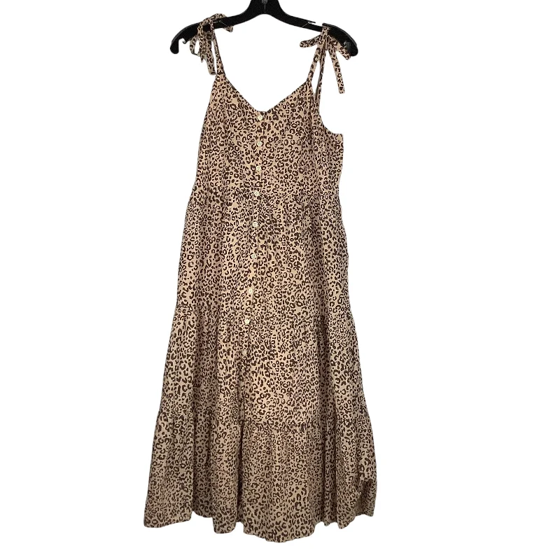 Dress Casual Midi By Gap In Animal Print, Size: 6 Fashionable Sheer Sleeve Midi Dress Dress Casual Midi By Gap In Animal Print, Size: 6 Fashionable Sheer Sleeve Midi Dress